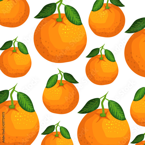 fresh oranges fruits nature pattern