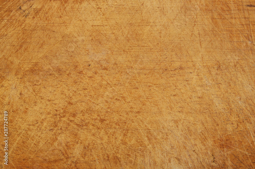 Old used cutting board background