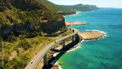 highway bridge over the sea photo