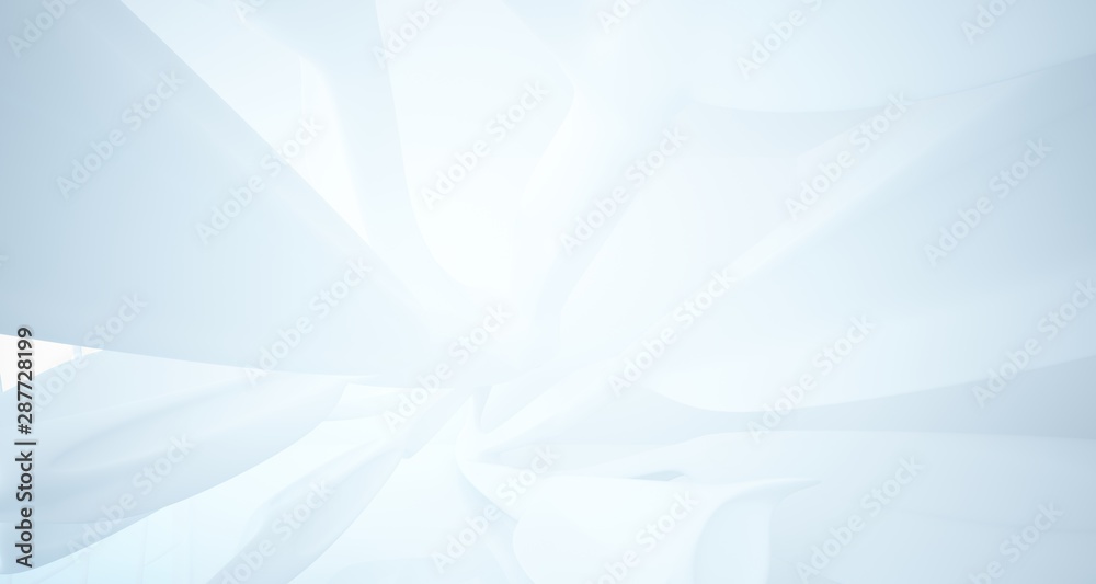 White smooth abstract architectural background. 3D illustration and rendering White smooth abstract architectural background. 3D illustration and rendering