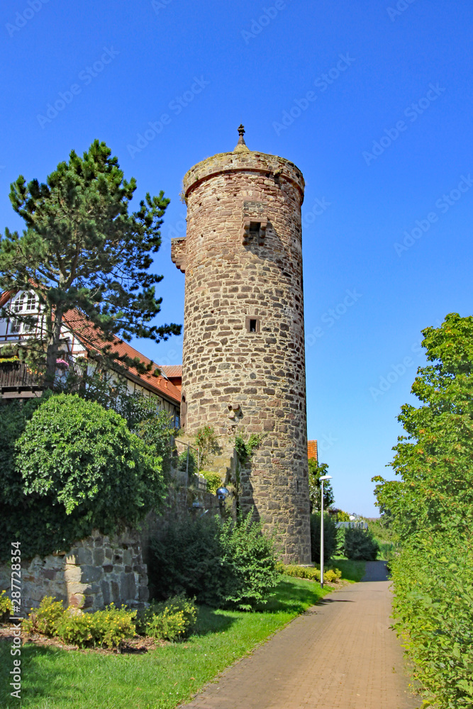 Grebenstein: Turm der Stadtbefestigung (Hessen)