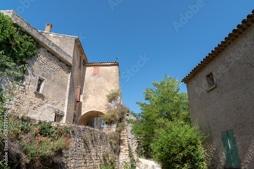 View of old house village Oppede le Vieux in France