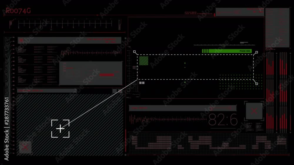 Data processing on black background Data processing on black background