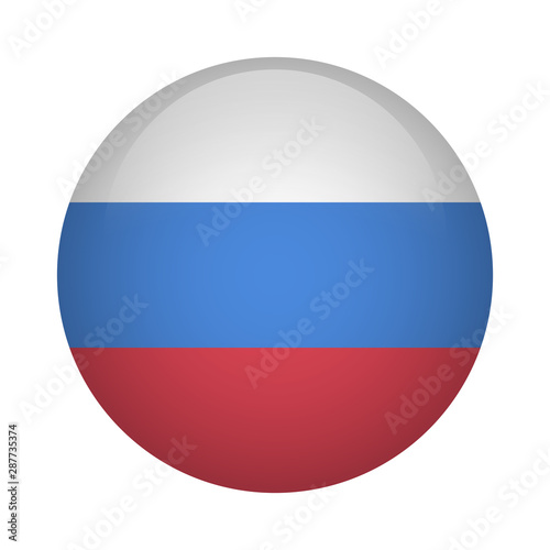 Round flag icon - Russia