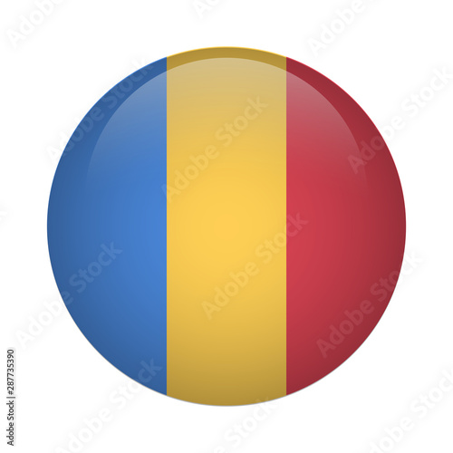 Romanian round flag icon
