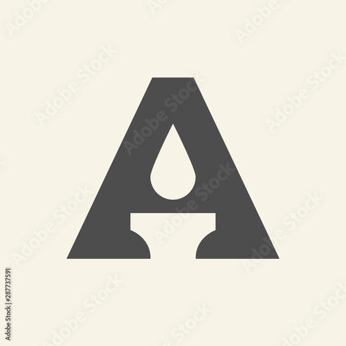 Letter A candle logo icon design template elements - Vector