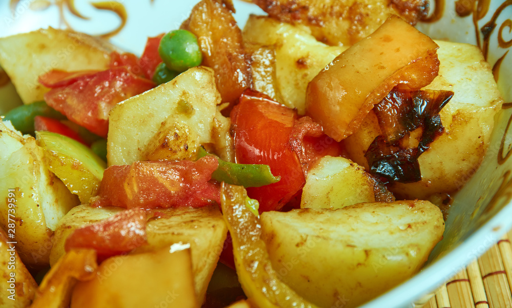 Shimla Mirch Aloo Shimla Mirch Aloo