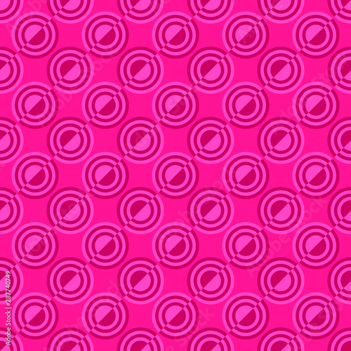 Seamless abstract circle pattern background - vector graphic design