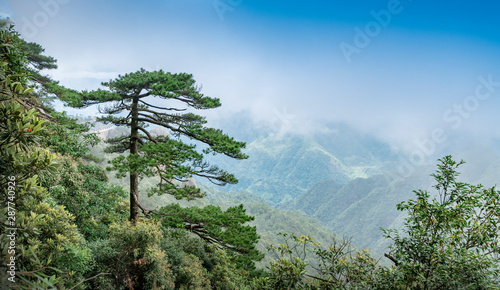 Sanqing mountains in shangrao city, jiangxi province, China photo