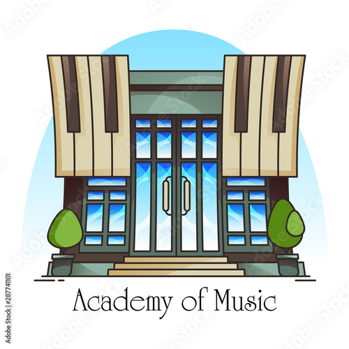 Music academy or conservatory building photo