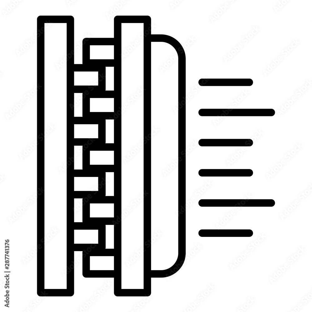 Soft textile icon. Outline soft textile vector icon for web design isolated on white background Soft textile icon. Outline soft textile vector icon for web design isolated on white background