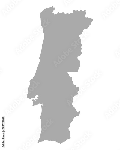 Karte von Portugal