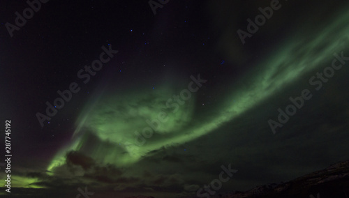 Northern Lights in Kirkjufell Mountain in Iceland © julen