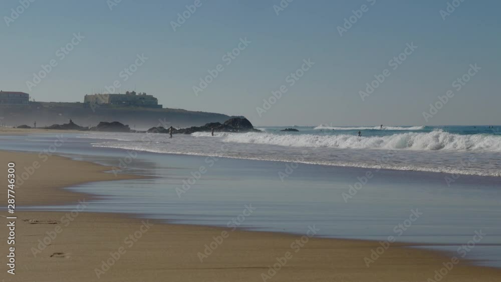 Guincho beach, Cascais, Portugal. Watersports. Praia Grande do Guincho. Guincho beach, Cascais, Portugal. Watersports. Praia Grande do Guincho.