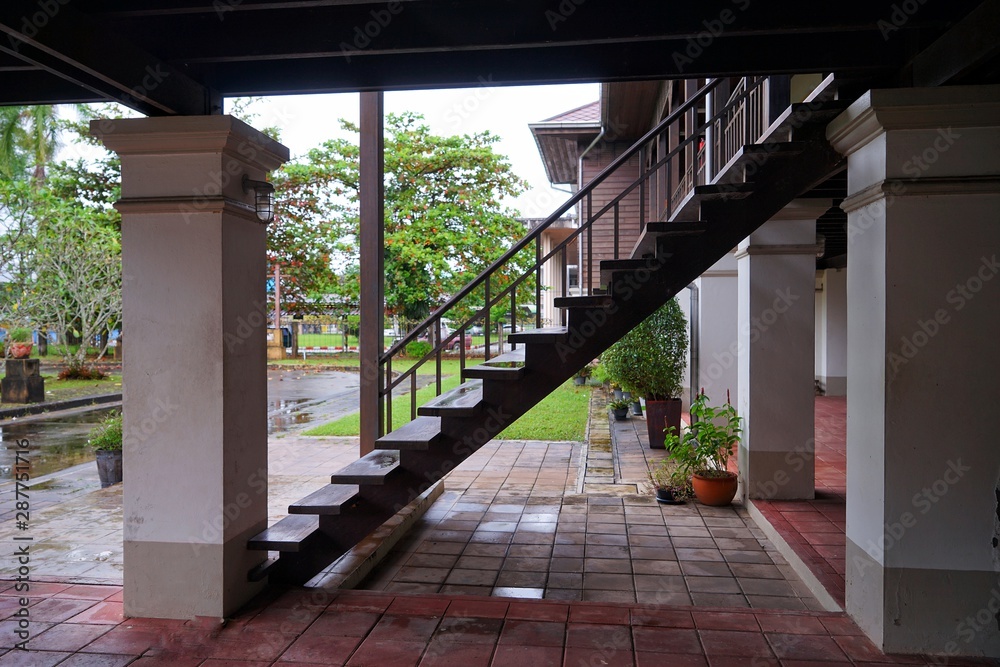 entrance to the house