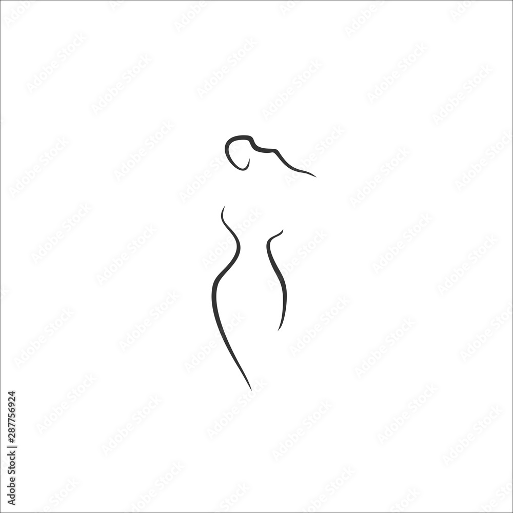 le shape line illustration vector