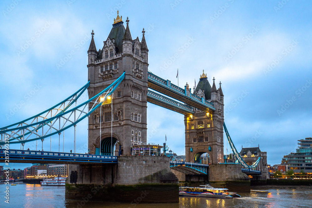 London - May 3, 2019: London Bridge and river Thames