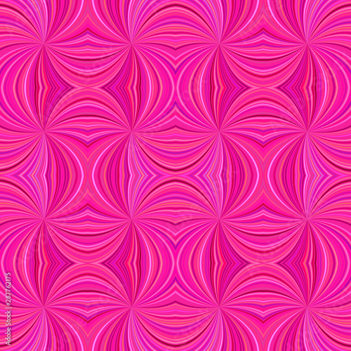 Pink abstract hypnotic seamless striped spiral vortex pattern background design - vector graphic from swirling rays