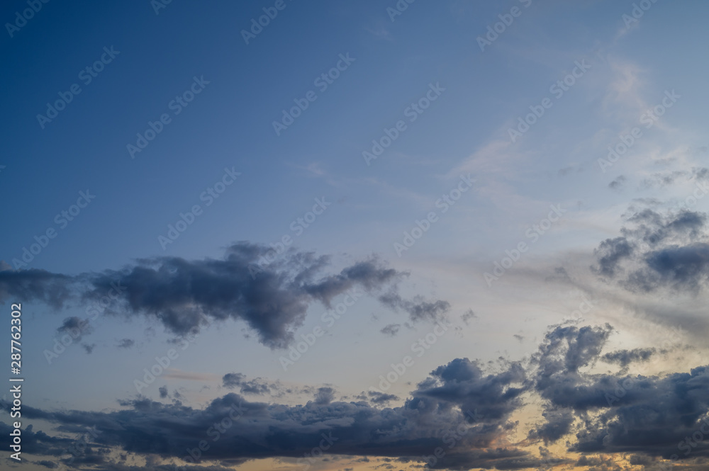 Obraz premium Dramatic sky with clouds. Nature background.