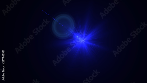 Wallpaper Mural Bright blue light lense flare Torontodigital.ca