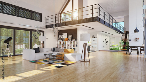 modern house interior design photo
