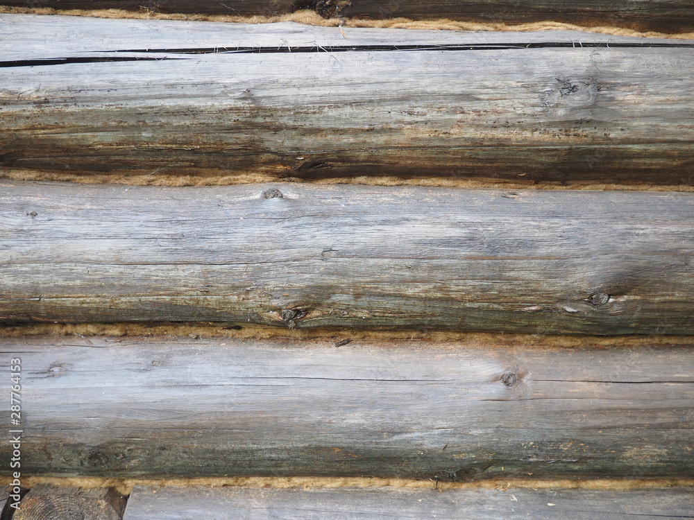 Naklejka premium brown log wall. beautiful background
