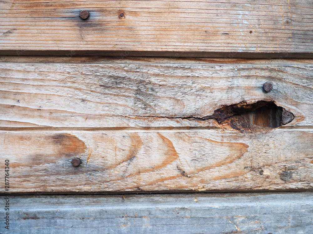 Naklejka premium plank wooden wall. beautiful background