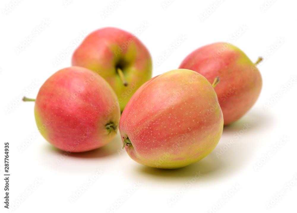 Red apples isolated on white background Red apples isolated on white background