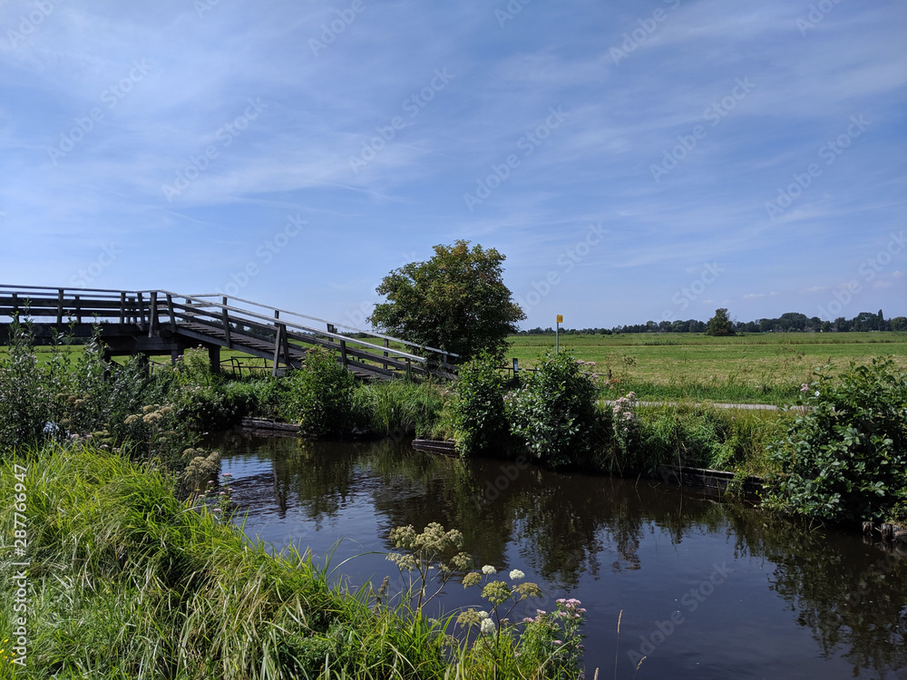 Bridge over a canal around Zuideinde,