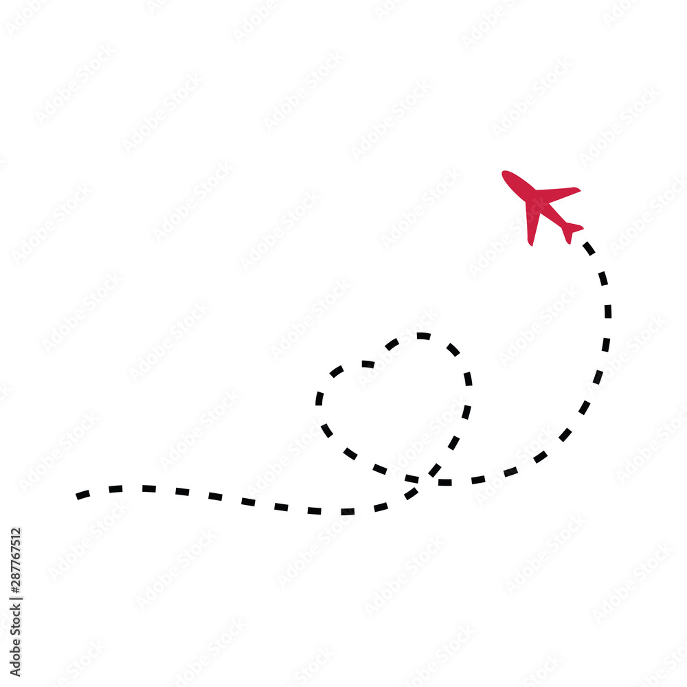 Flight Route Icon, Flight Route Illustration Vector Flight Route Icon, Flight Route Illustration Vector