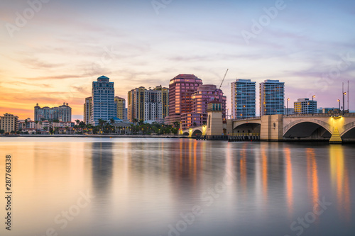 West Palm Beach, Florida, USA downtown skyline © SeanPavonePhoto