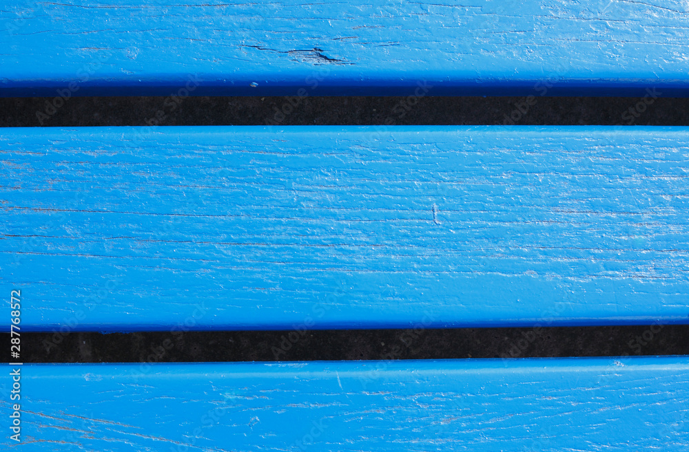 Blaue Holzbretter von einer Sitzbank, Hintergrund