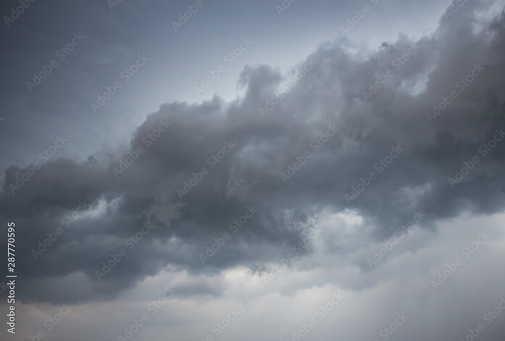 Obraz premium Storm clouds, dramatic sky, nature background