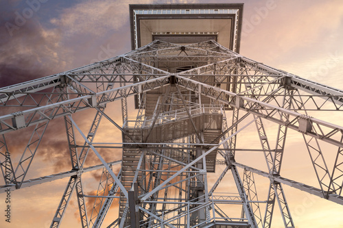 the Berlin radio tower in the evening photo