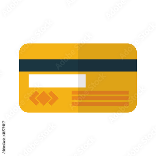 Isolated credit card vector design