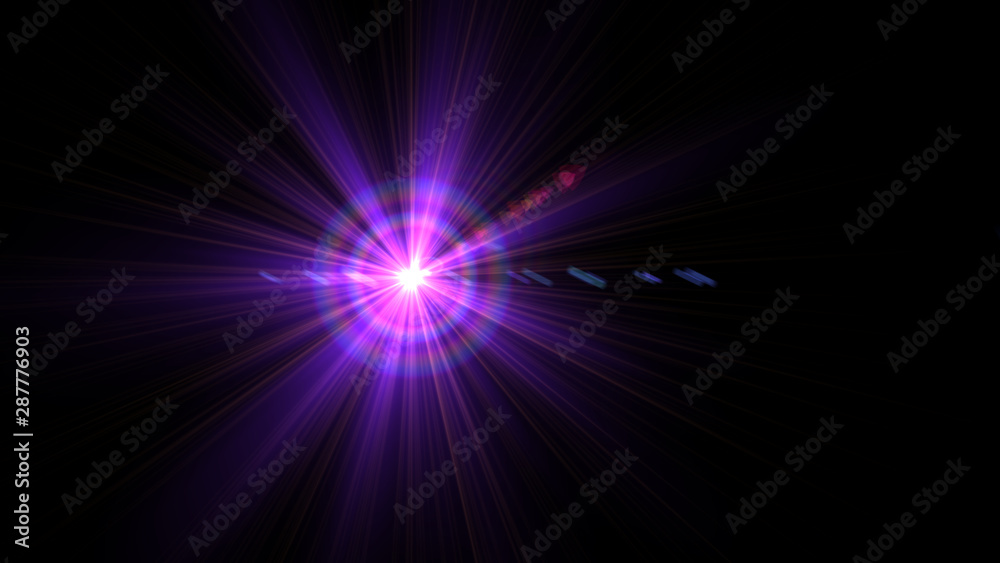 Bright purple lense flare Bright purple lense flare