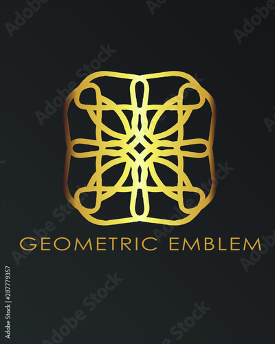 Luxury geometric logo