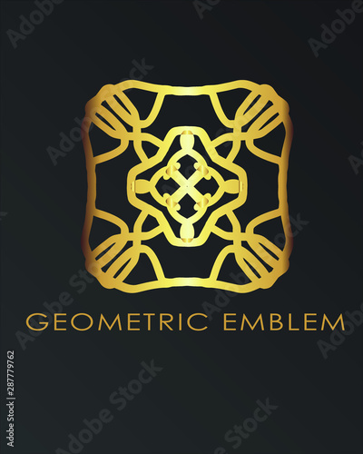 Luxury geometric logo