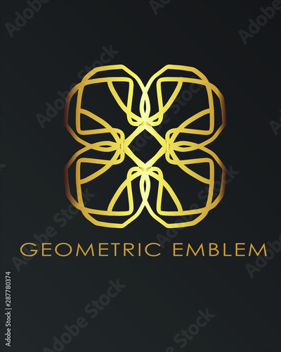 Luxury geometric logo