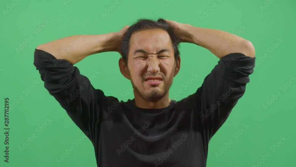 Adult Adult Man Pulling Her Hair In A Desperate Manner Like Something Extremely Bad Happened Adult Adult Man Pulling Her Hair In A Desperate Manner Like Something Extremely Bad Happened