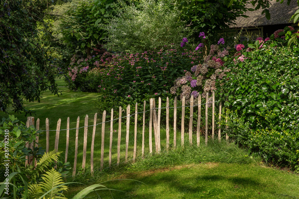 Fence. Giethoorn Noord. Dutch watervillage. Netherlands. Overijssel. Fence. Giethoorn Noord. Dutch watervillage. Netherlands. Overijssel.