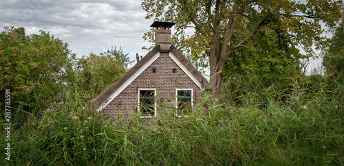 National Park the Weerribben Overijssel Netherlands. Tiny house © A