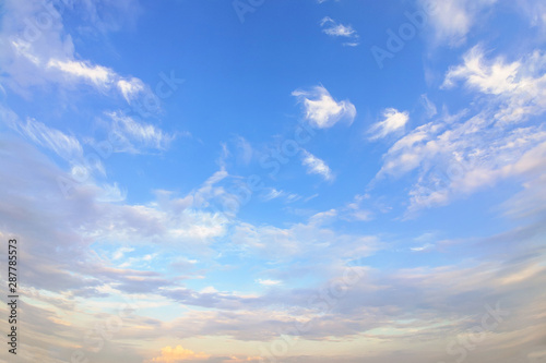 bright, evening, colored sky. sky background.