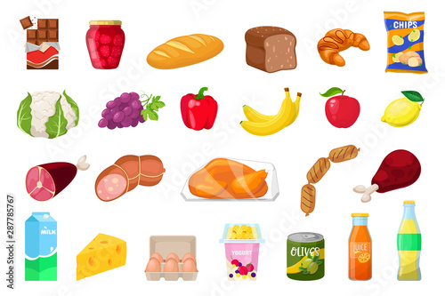 set of food