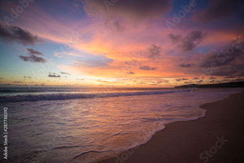 sea scape on the sunset at the beach in Thailand