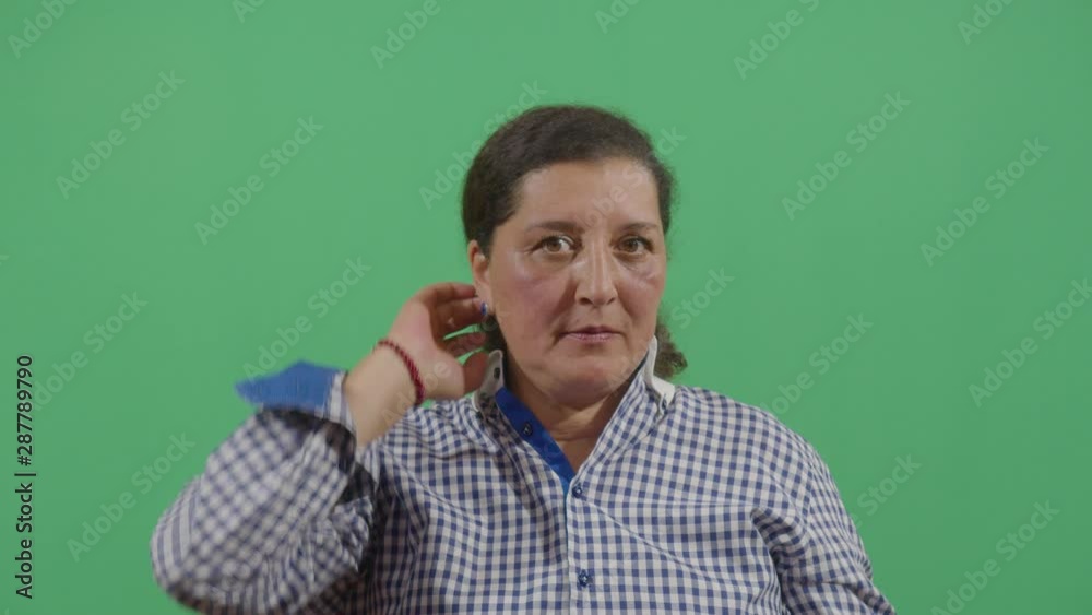 Woman Being Prepared To See Something For The First Time Like A Present Woman Being Prepared To See Something For The First Time Like A Present