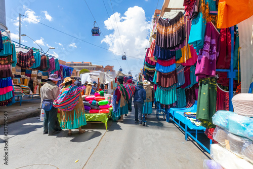 Bolivia La Paz,  El Alto district Los Andes market © Marco