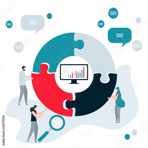 Teamwork cooperation partnership. Business concept