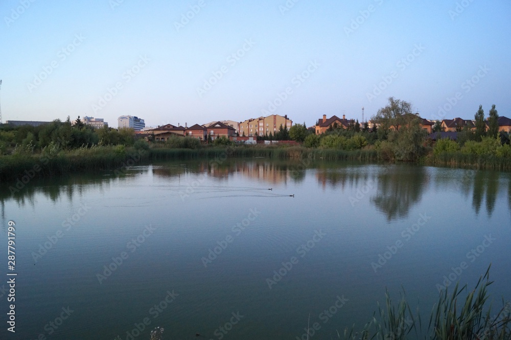 landscape with lake landscape with lake