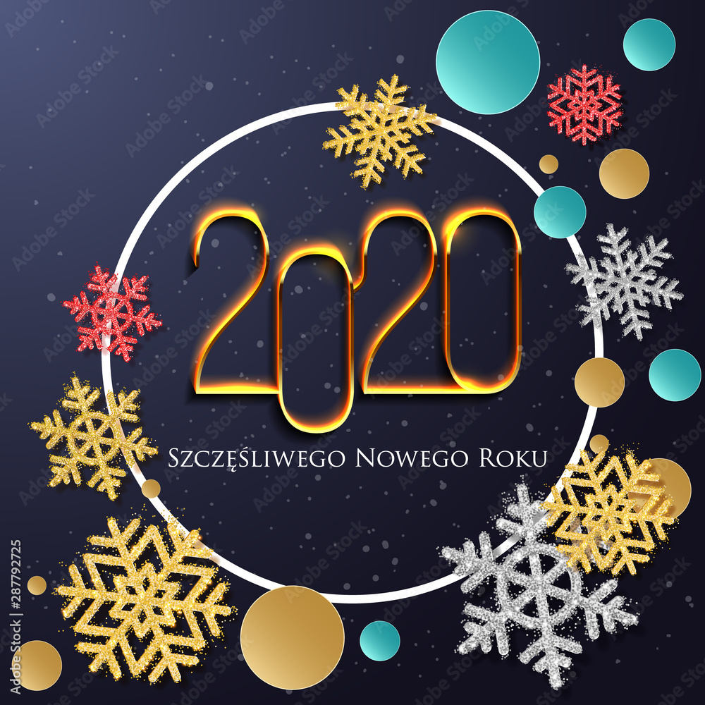 2020 New Year Polish greeting card (Szczęśliwego Nowego Roku 2020). Polish 2020 New Year Version. Polish 2020 Happy New Year background Version. 2020 New Year Polish greeting card (Szczęśliwego Nowego Roku 2020). Polish 2020 New Year Version. Polish 2020 Happy New Year background Version.